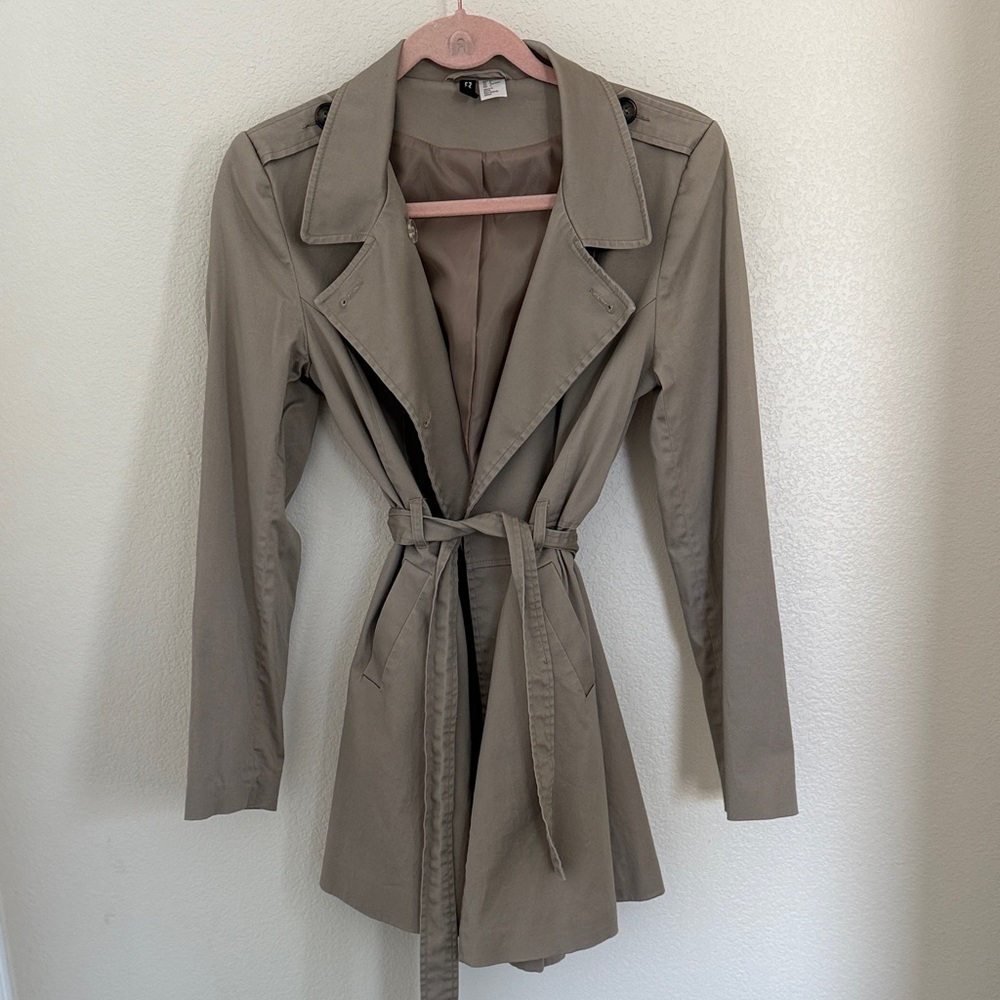 H&M Olive Trench Coat